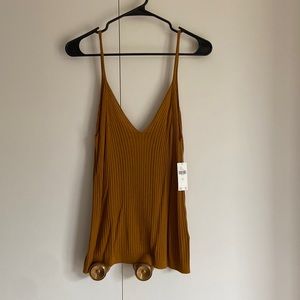 Anthropologie Honey Ribbed Cami